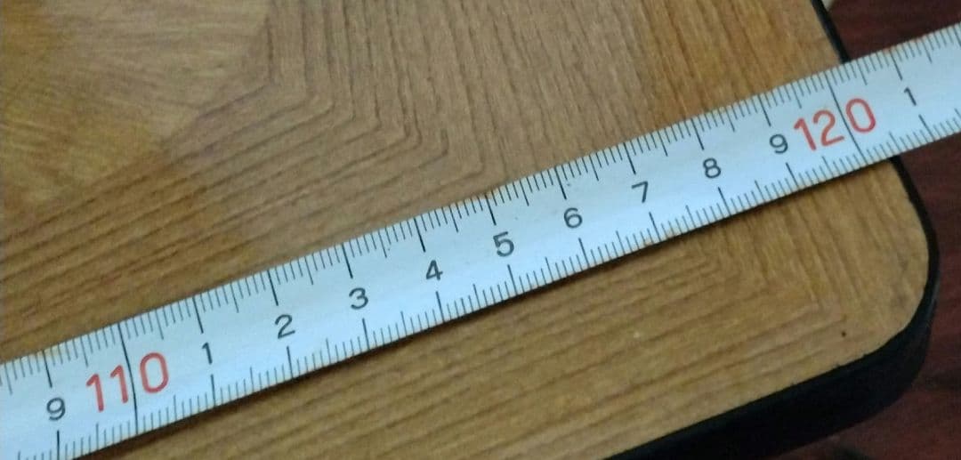 昭和レトロ　ヴィンテージ　アンティーク　折りたたみテーブル　木目調