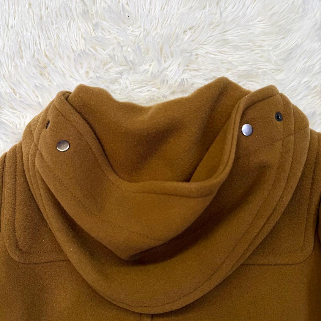 美品 MACPHEE メルトンウール ロング ダッフルコート キャメル
