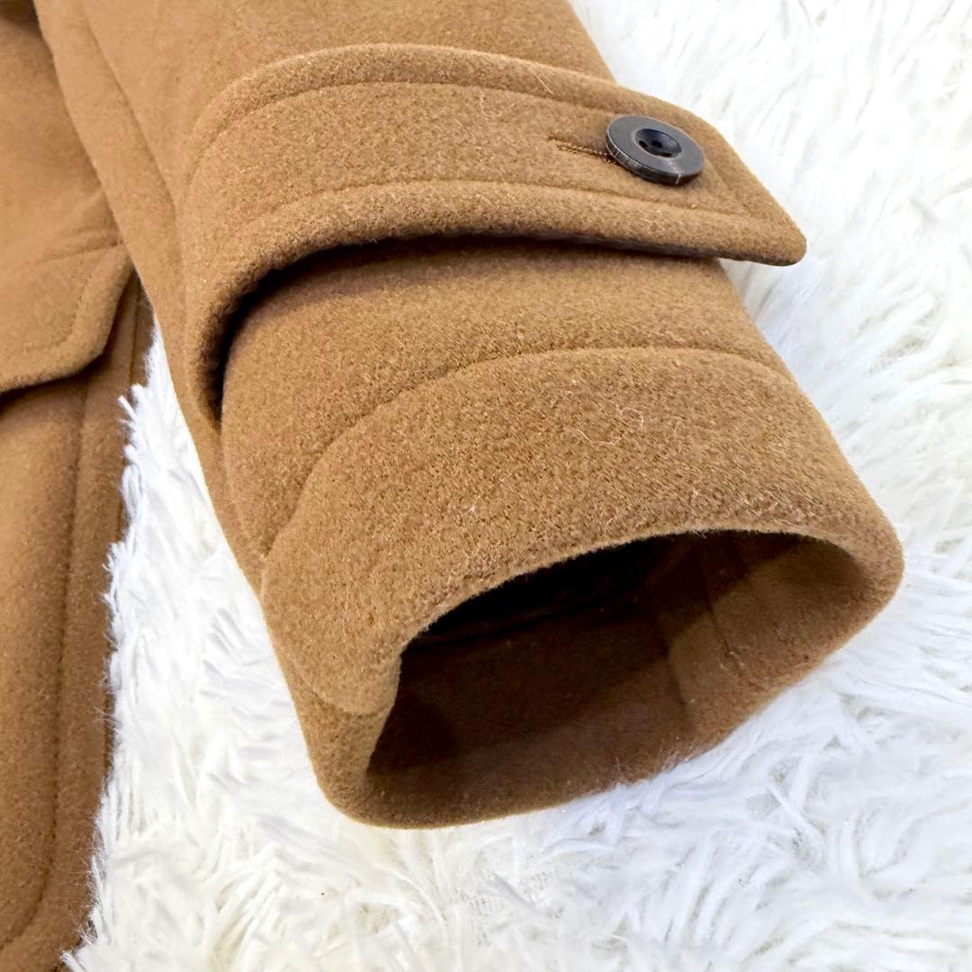 美品 MACPHEE メルトンウール ロング ダッフルコート キャメル