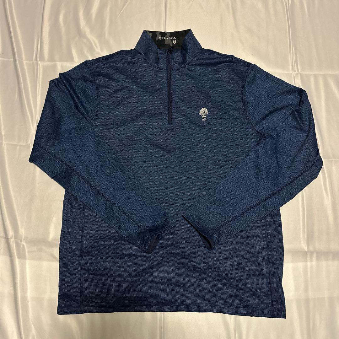 ヘイホー様美品グレイソンGREYSONハーフジップセーター