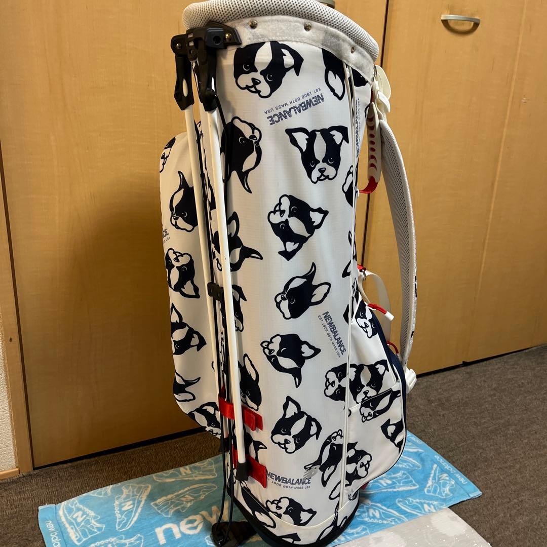 おまけ付き　New Balance ゴルフキャディバッグ ボストンテリア