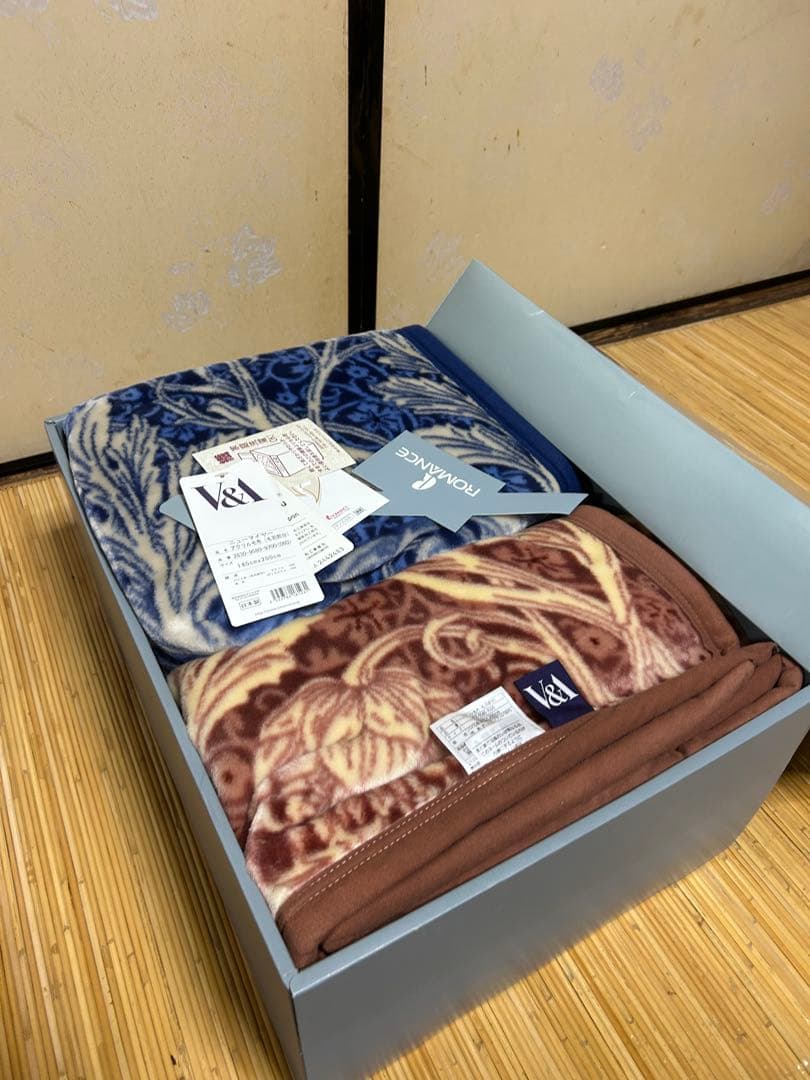 ROMANCE 花柄毛布2枚セット