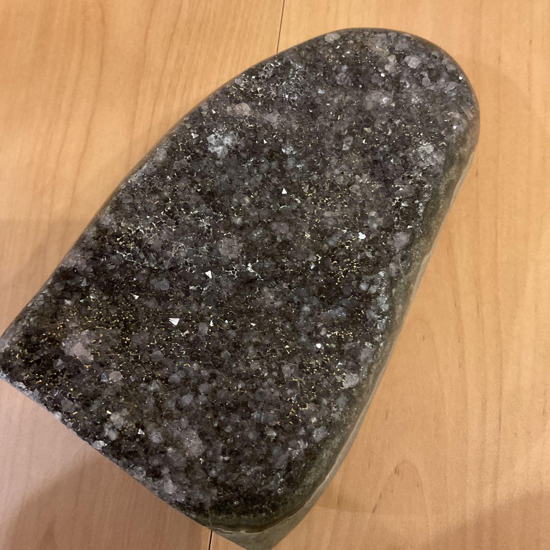 ウルグアイ産 グレー アメジスト 天然石 原石 水晶 クラスター