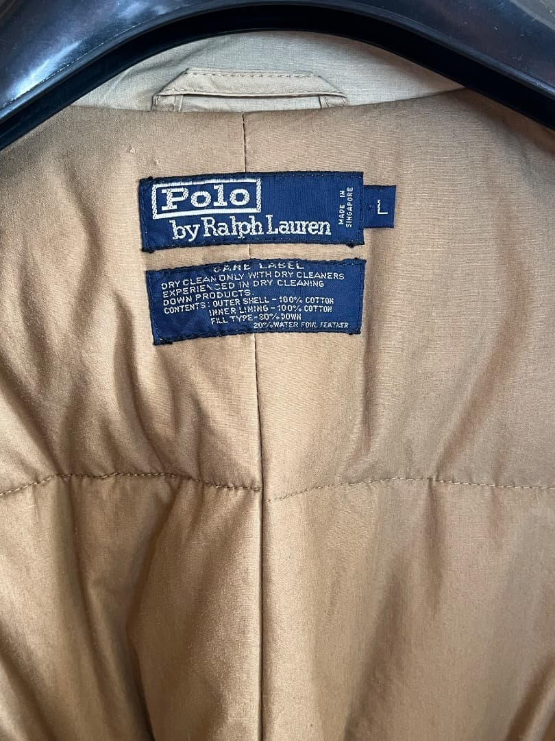 ラルフローレン ダウントレンチコート 90sヴィンテージ