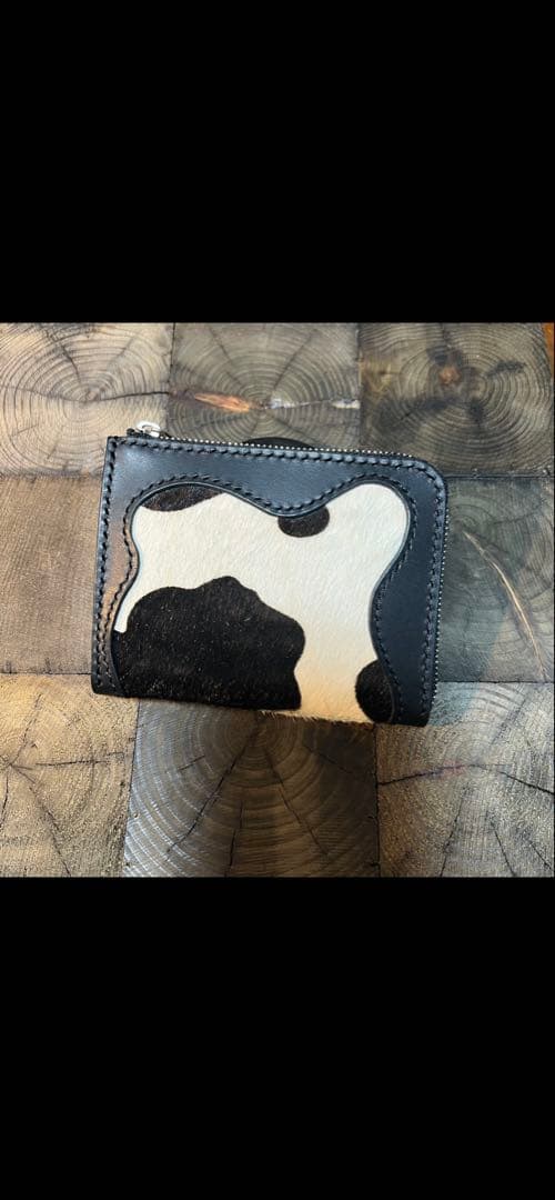 ハンドメイド　fukulowleather L字ファスナーウォレット