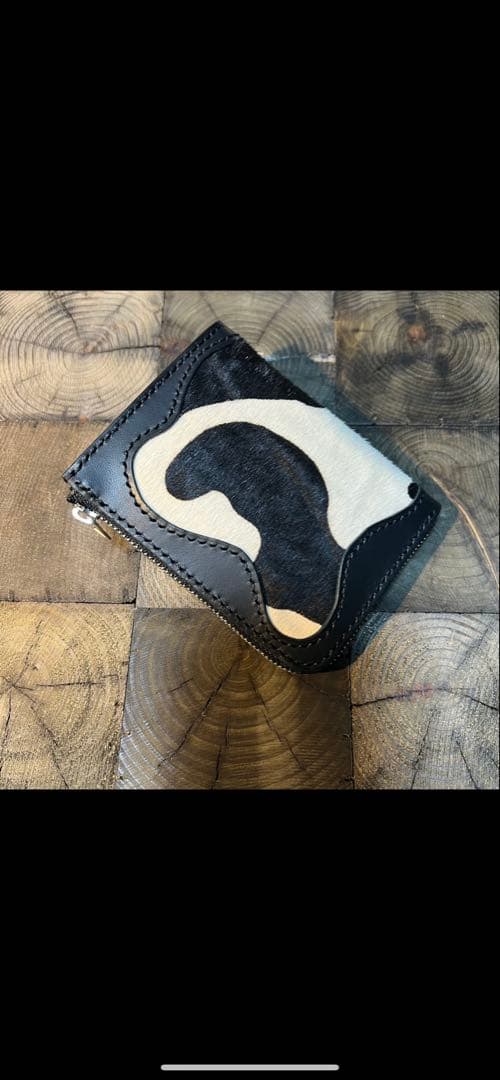 ハンドメイド　fukulowleather L字ファスナーウォレット