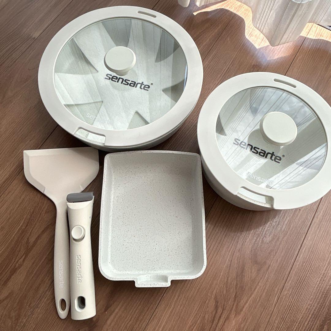 SENSARTE フライパンセット 鍋セット セラミック 9点セット