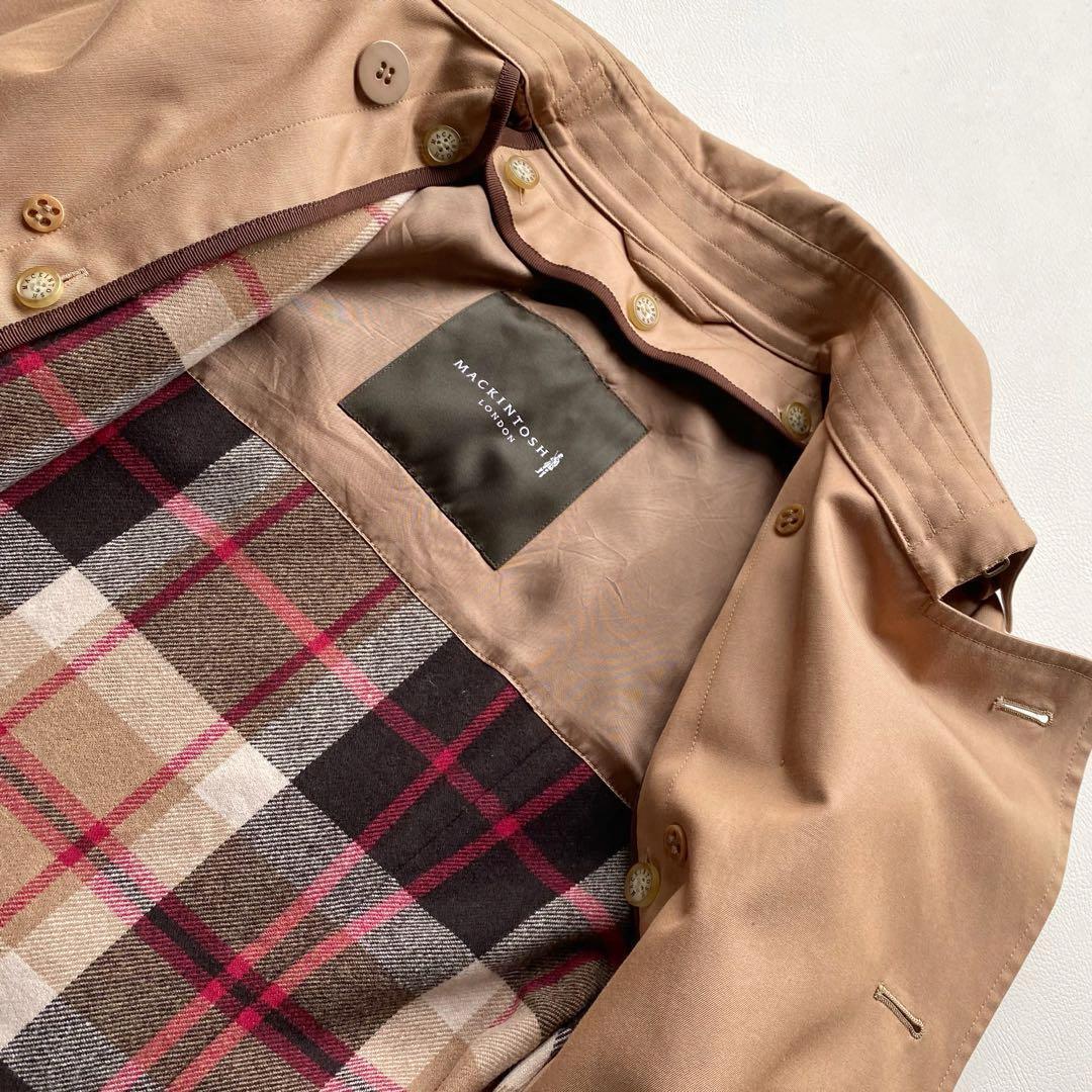 【人気色/美品】マッキントッシュロンドン トレンチコート ピンクベージュ 40