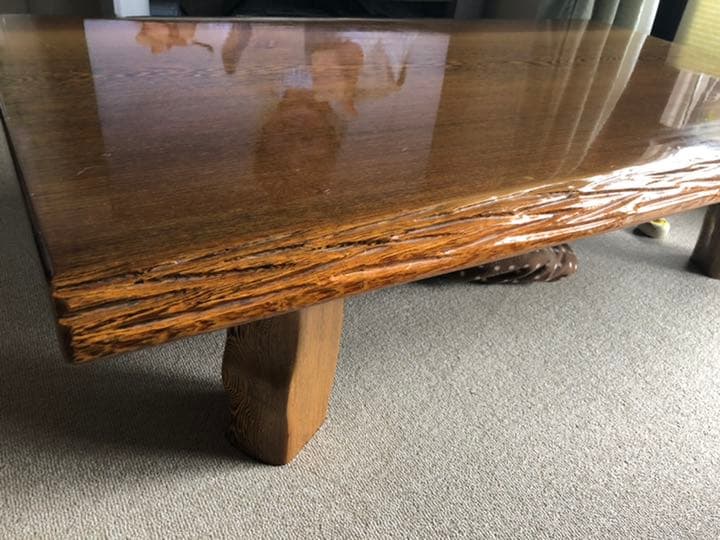 値下げしました 座卓天然木一枚板