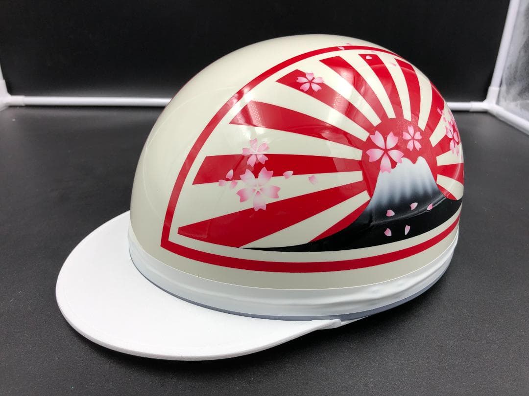 コルク半　カスタム　富士日章　三つボタン　白赤　桜　高級クリヤ　送料無料