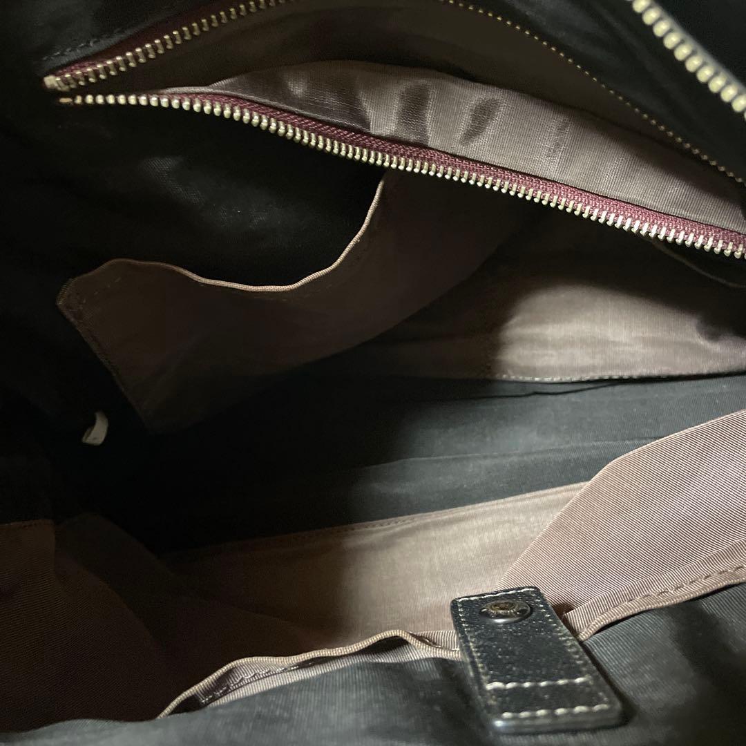 ポールスミス　ビジネスバッグ　トートバッグ　ロゴ　肩掛け可　大容量　A4可　黒