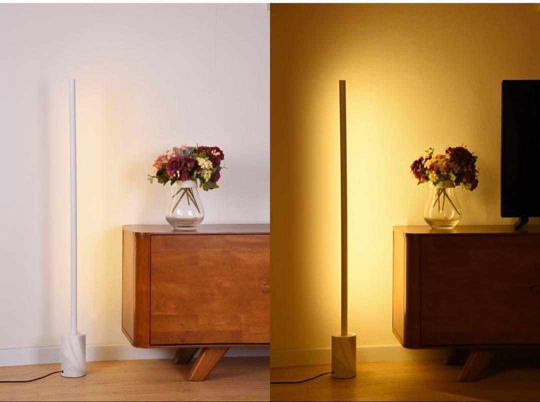 Venus Lighting LED一体型フロアライト、大理石