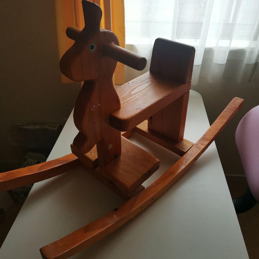 木製 ロッキングホース 子供用おもちゃ　ハンドメイド　世界に1つ！