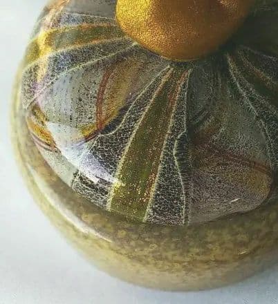 金子正人作★ガラス香合★