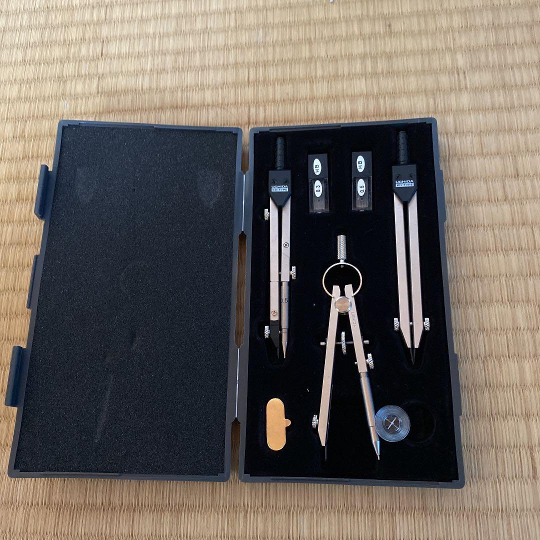 ウチダKD-TYPE 製図用器具 3点入り