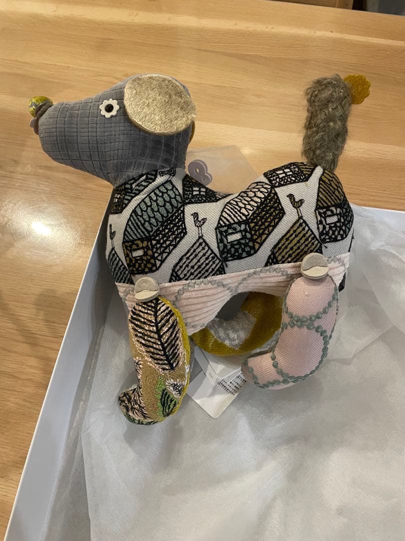 ミナペルホネン×クリスマス　犬のぬいぐるみ