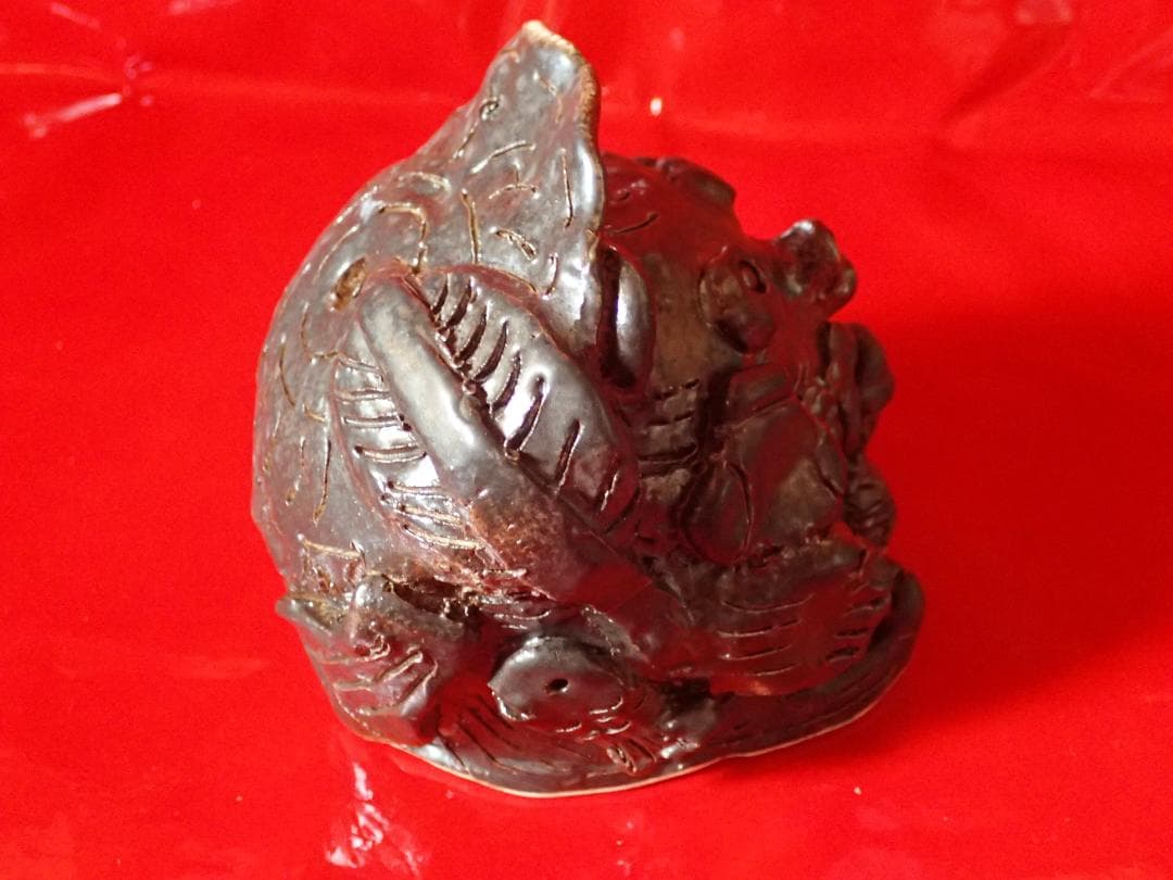 希少　置物　ハンドメイド　七福狸　陶芸　オリジナル　恋愛