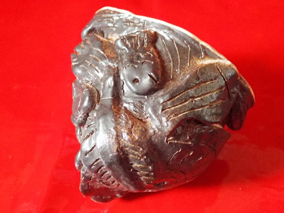 希少　置物　ハンドメイド　七福狸　陶芸　オリジナル　恋愛