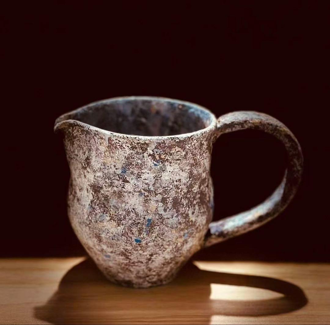 故金あかり　大片口　花瓶　レア　入手困難