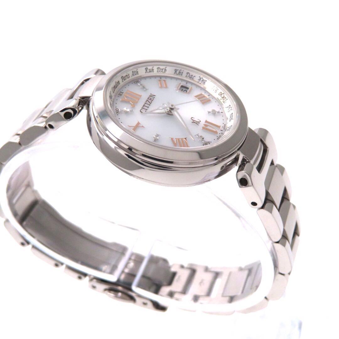 ☆新品同様 EC1030 50A クロスシー 電波ソーラー シチズン 時計
