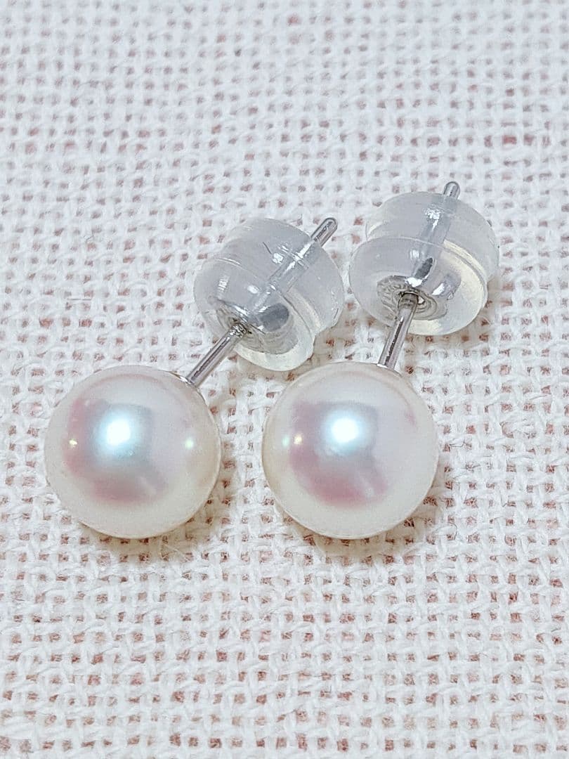 同梱 未使用品 k14WG あこや本真珠 ピアス