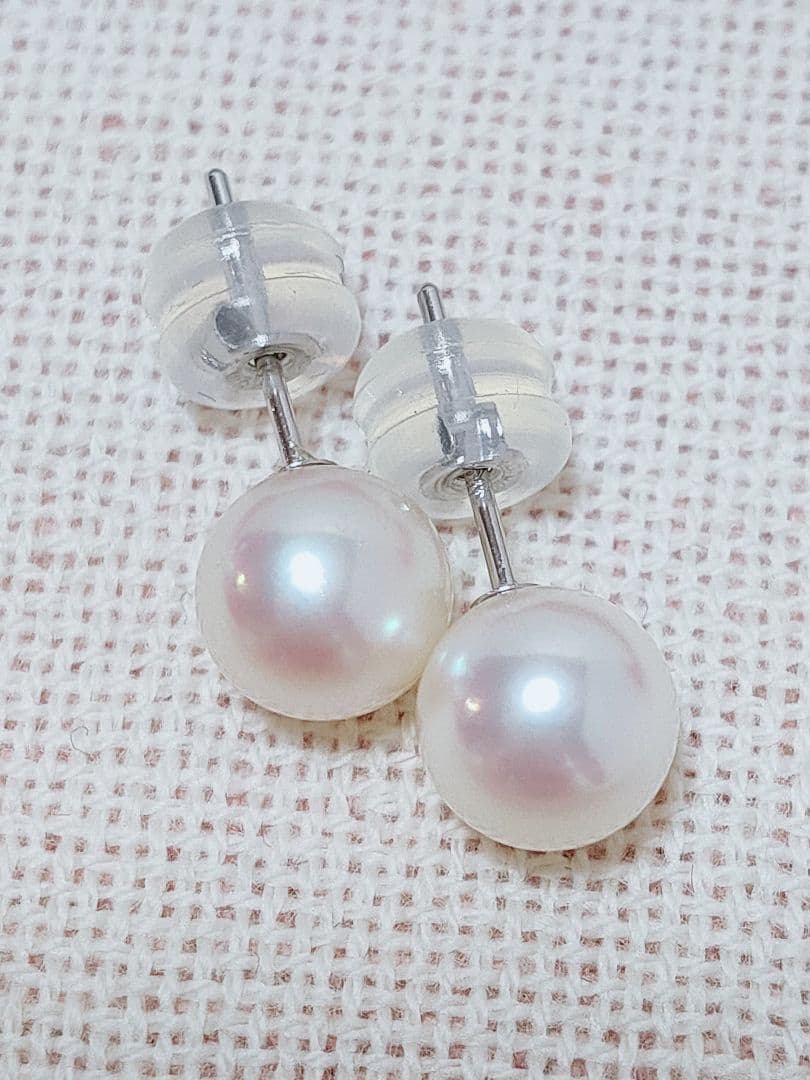 同梱 未使用品 k14WG あこや本真珠 ピアス