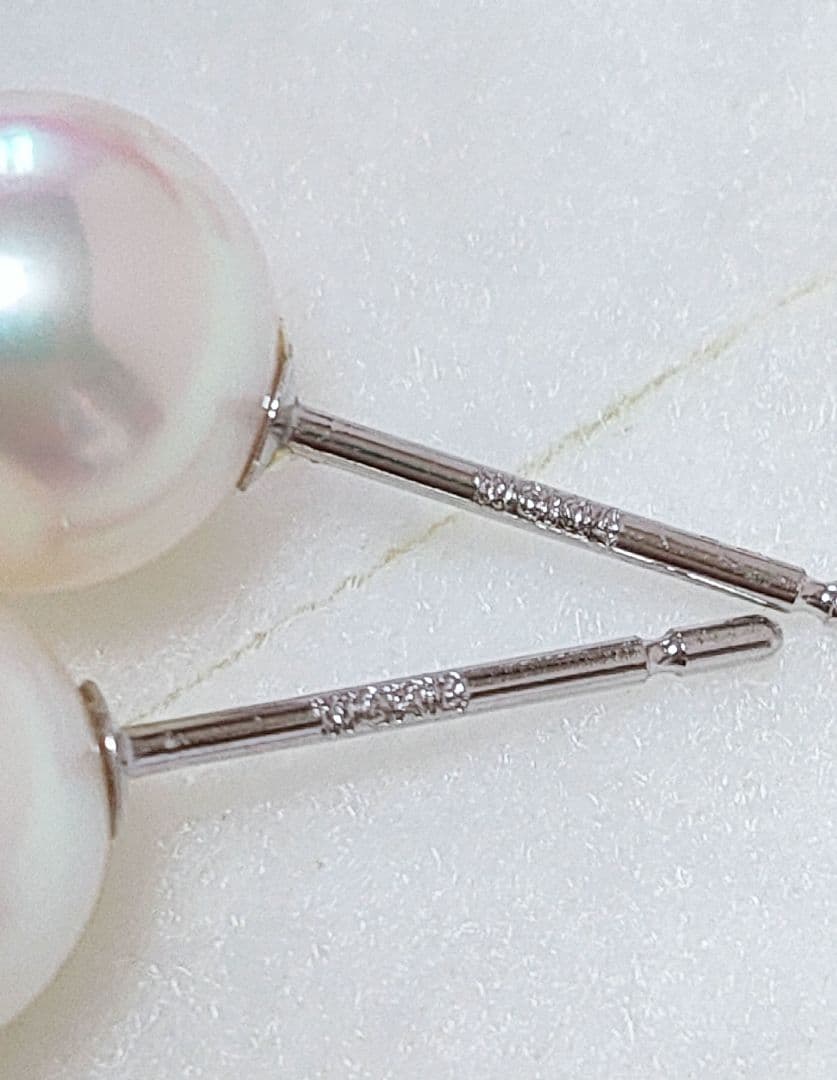 同梱 未使用品 k14WG あこや本真珠 ピアス