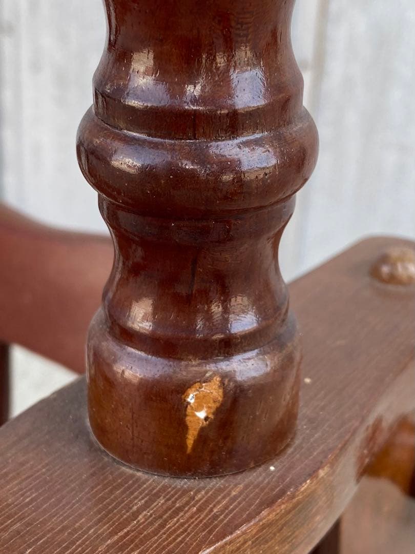 昭和レトロ　マガジンラック　雑誌入れ　新聞入れ　サイドテーブル　木製