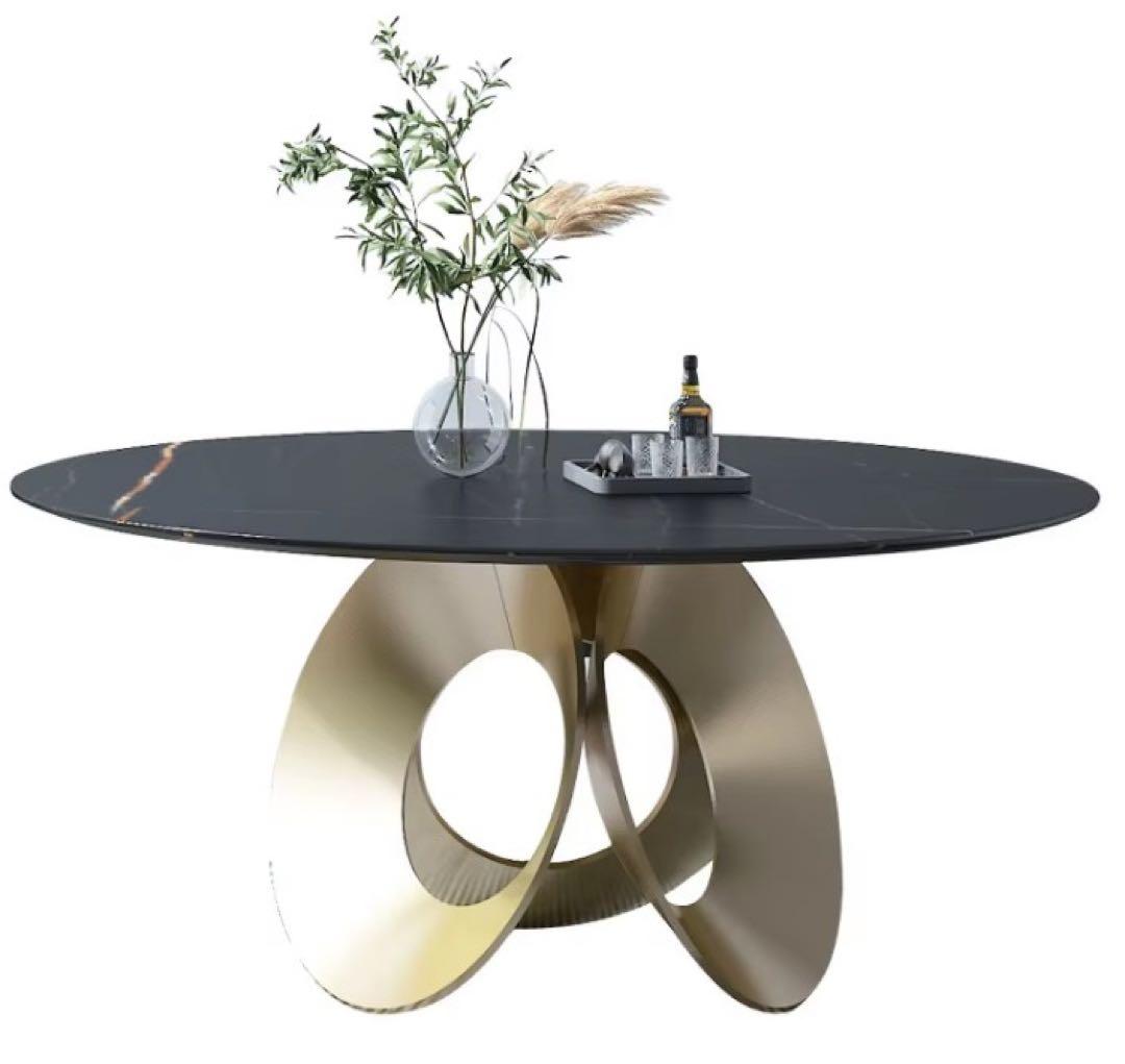 ダイニングセットテーブル150cm＋チェア6脚&ターンテーブル