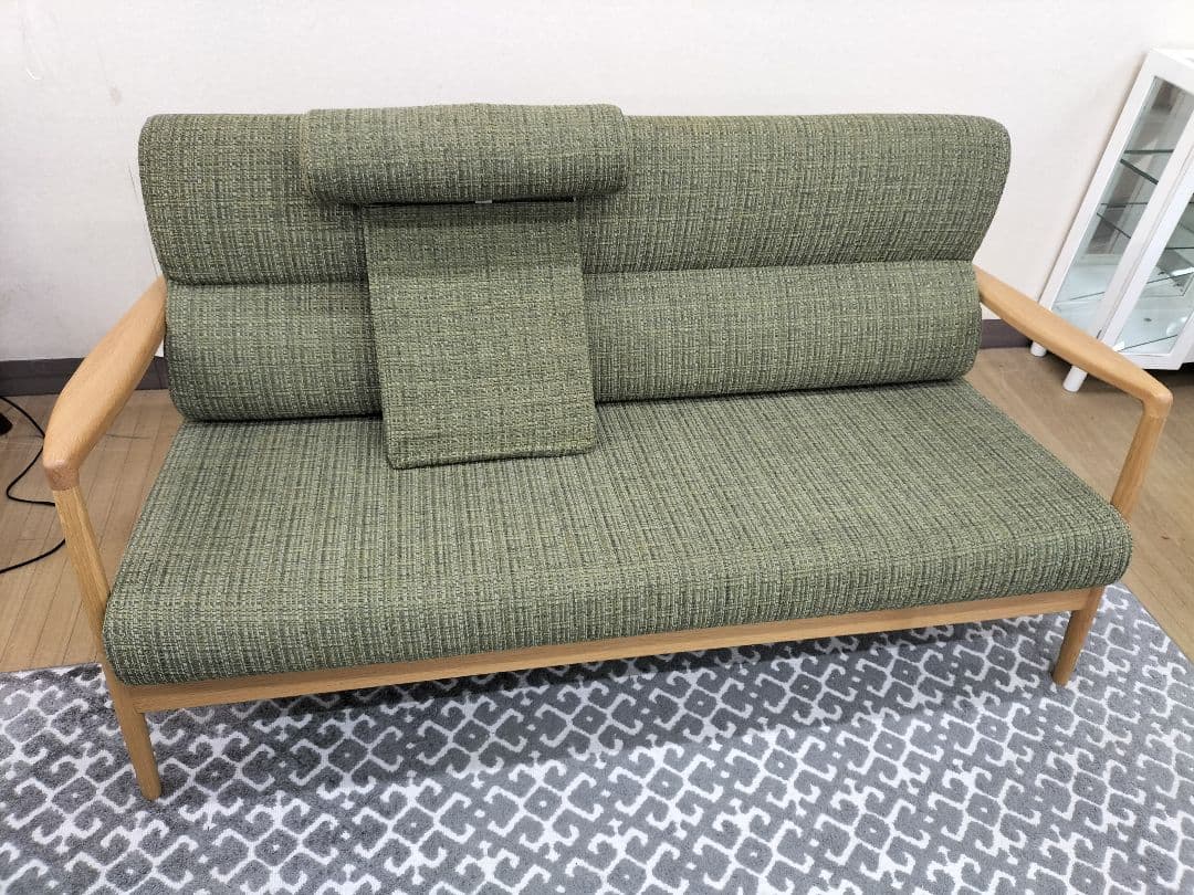 東京インテリアオリジナル、オークライフ2人掛けソファ