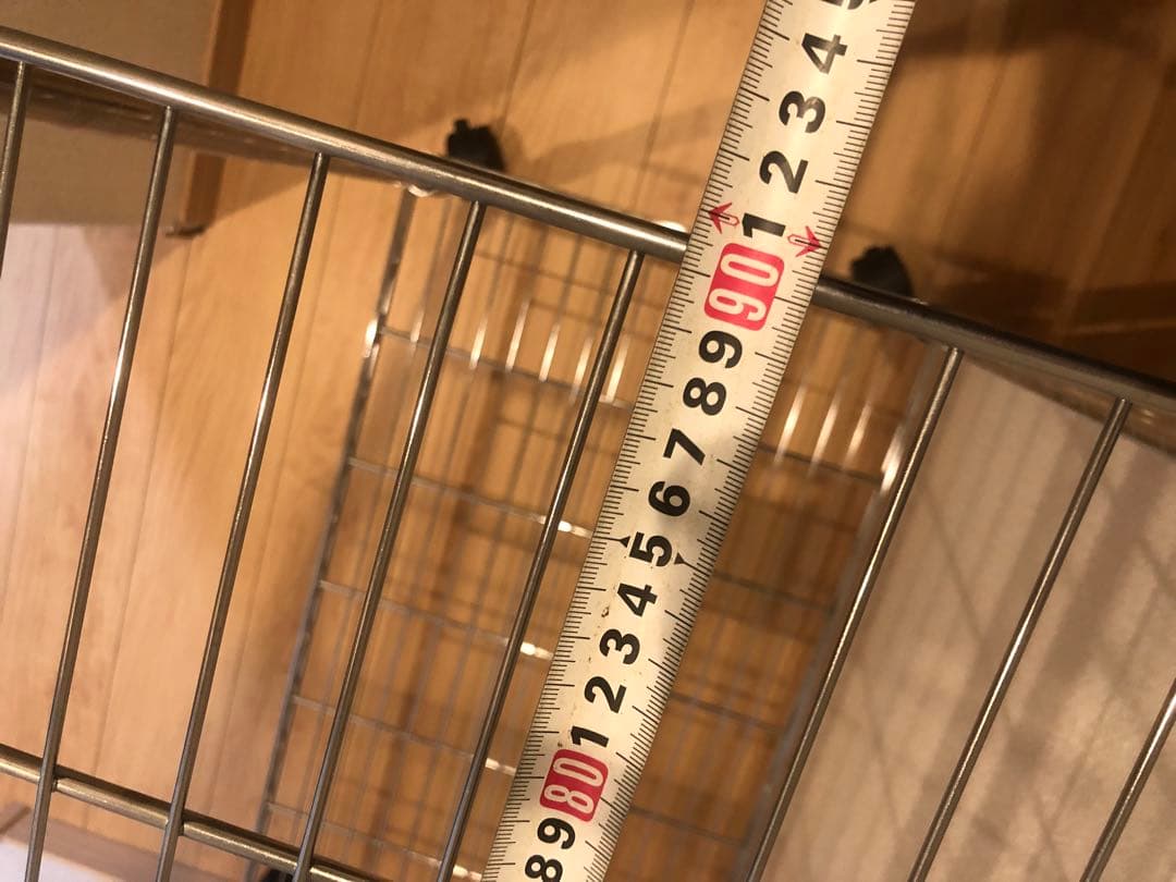 ⑧5段 180cmスチールラック シルバー キャスター付き