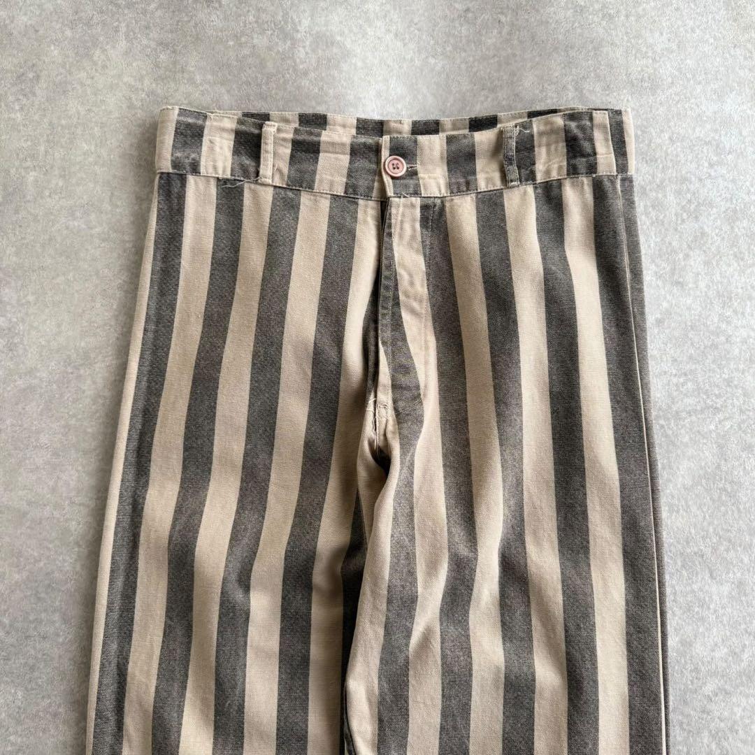 【希少】プリズナーパンツ　50s ストライプ