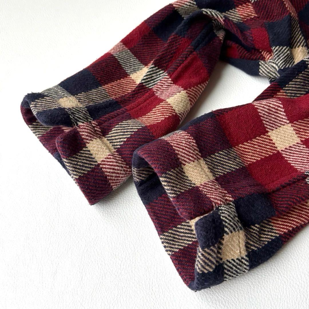 45R コットン100 ツイード　チェック　ワンピース　ワイドシルエット