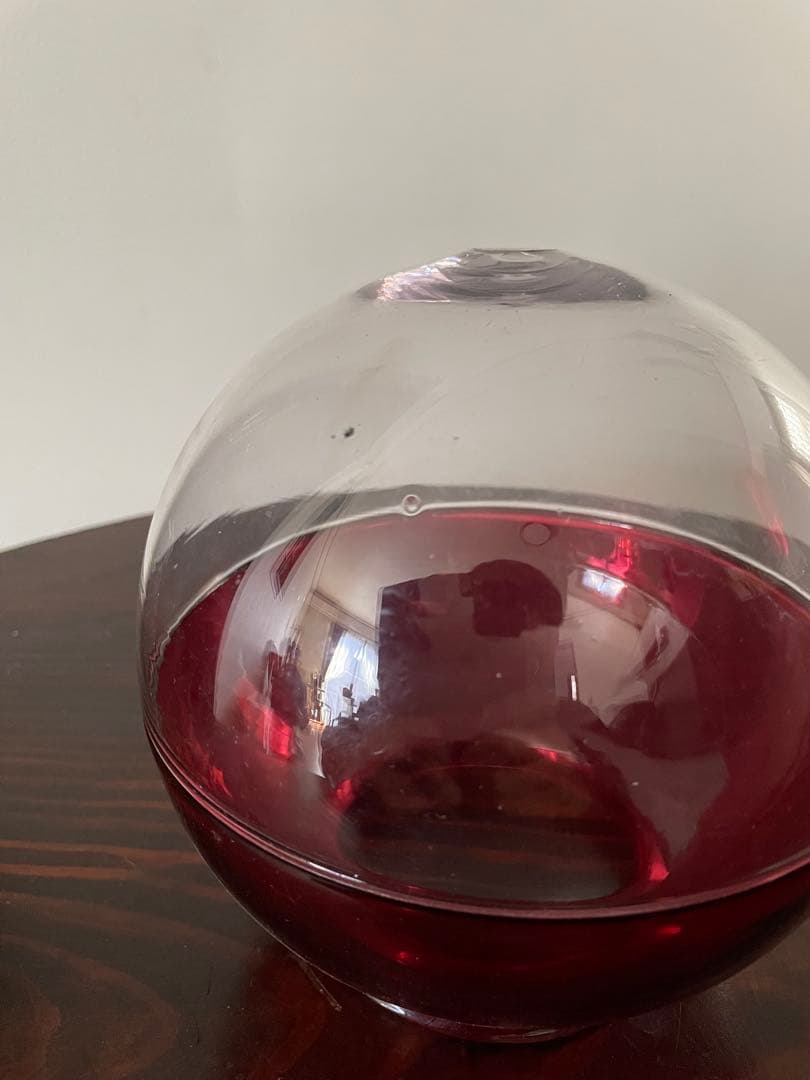 丸玉ガラス電笠　アンティーク　照明　骨董　戦前　昭和レトロ