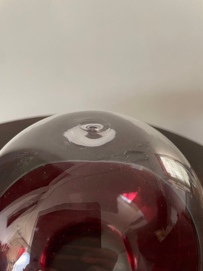 丸玉ガラス電笠　アンティーク　照明　骨董　戦前　昭和レトロ