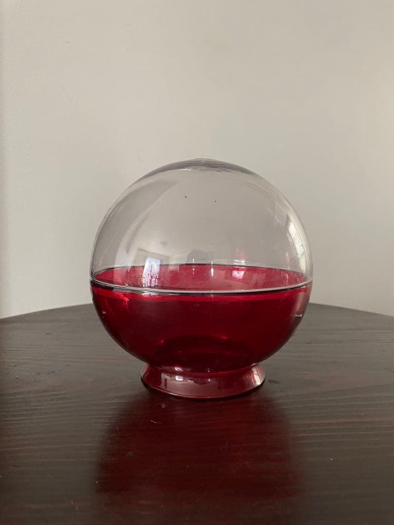 丸玉ガラス電笠　アンティーク　照明　骨董　戦前　昭和レトロ