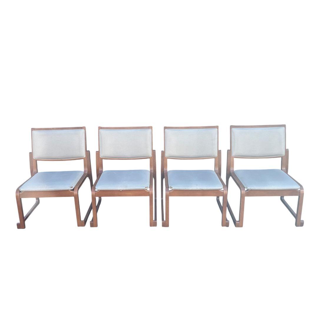 karimoku カリモク ダイニングチェア 木製チェア ベージュ4脚セット