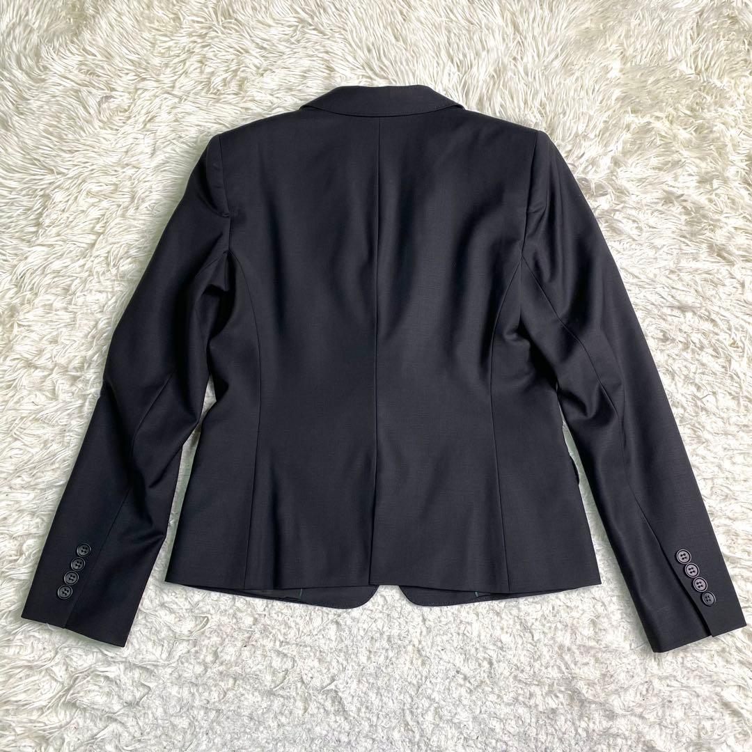 美品✨23区 スーツ セットアップ バハリエ生地 黒 ストレッチ M 1B 毛