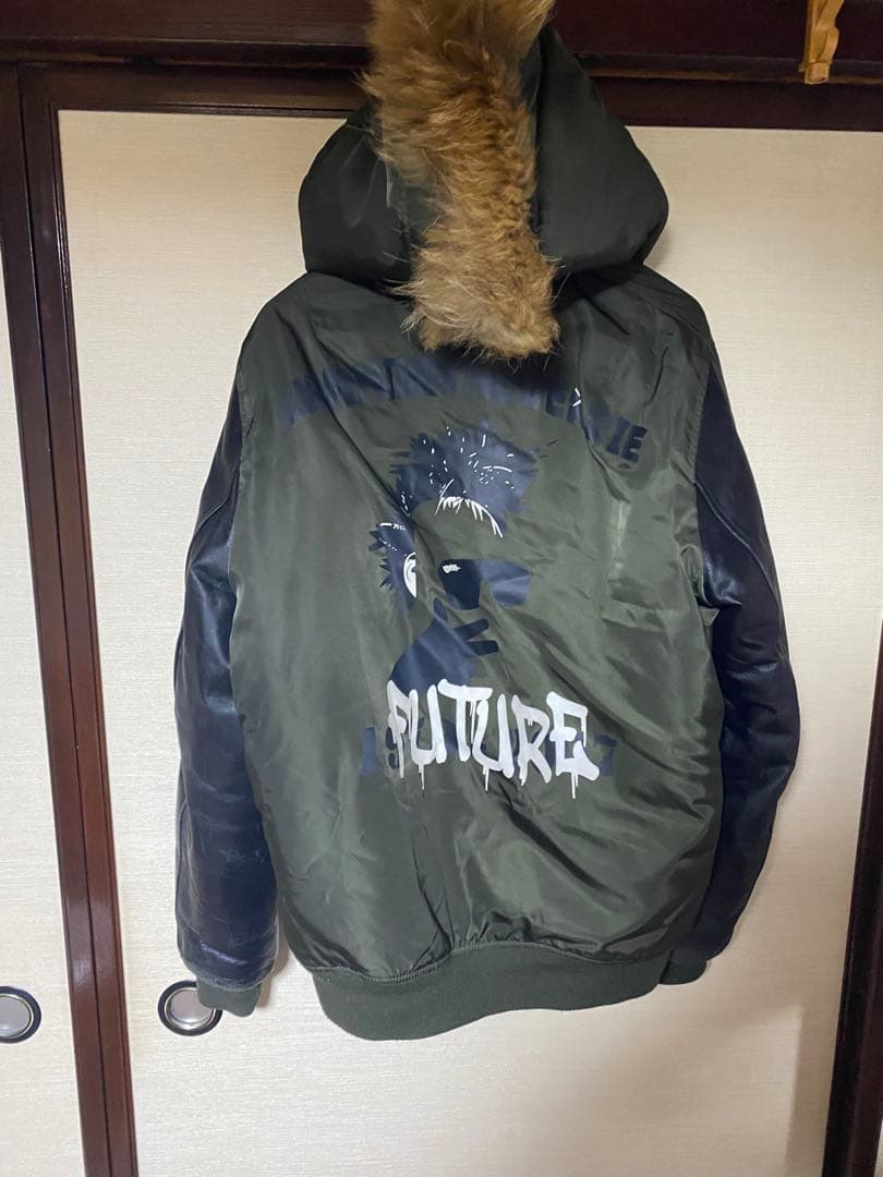 裏庭　ジャケット　ジャンパー　山本キッド　MA1 N2B N3B 本革　ファー