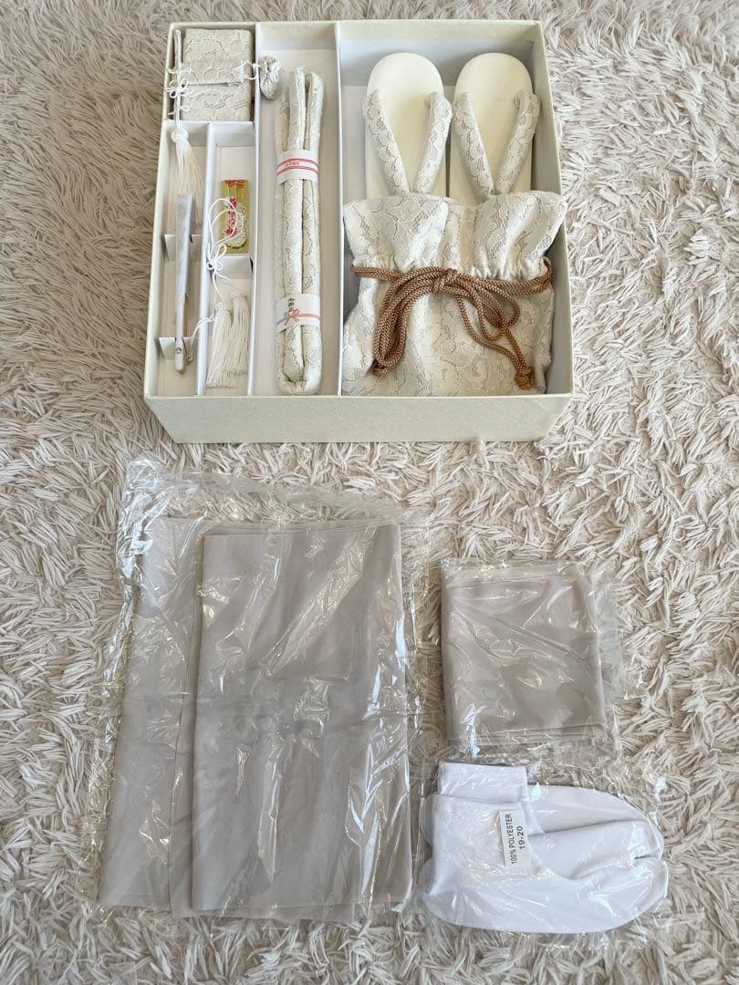 ひよこ商店 utatane 七五三 着物 7歳 ニュアンスカラー着物フルセット