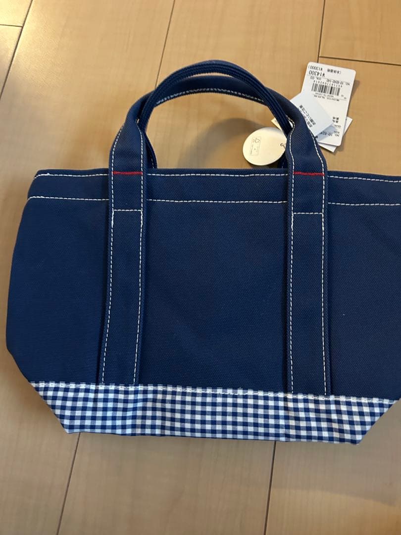 Mikihouseベア　ネイビー トートバッグ