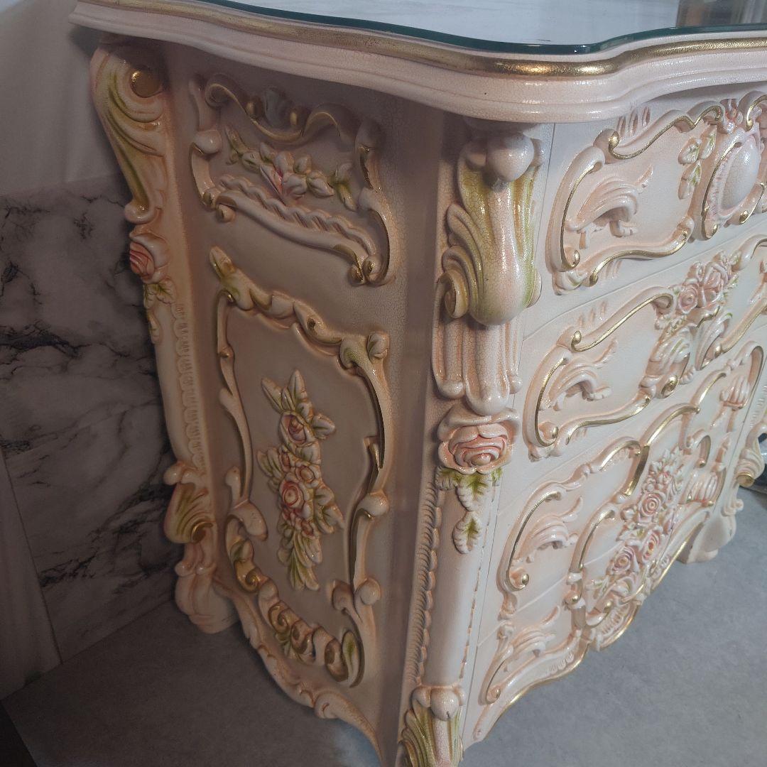 【マロングラッセ】　ロココ調四段チェスト