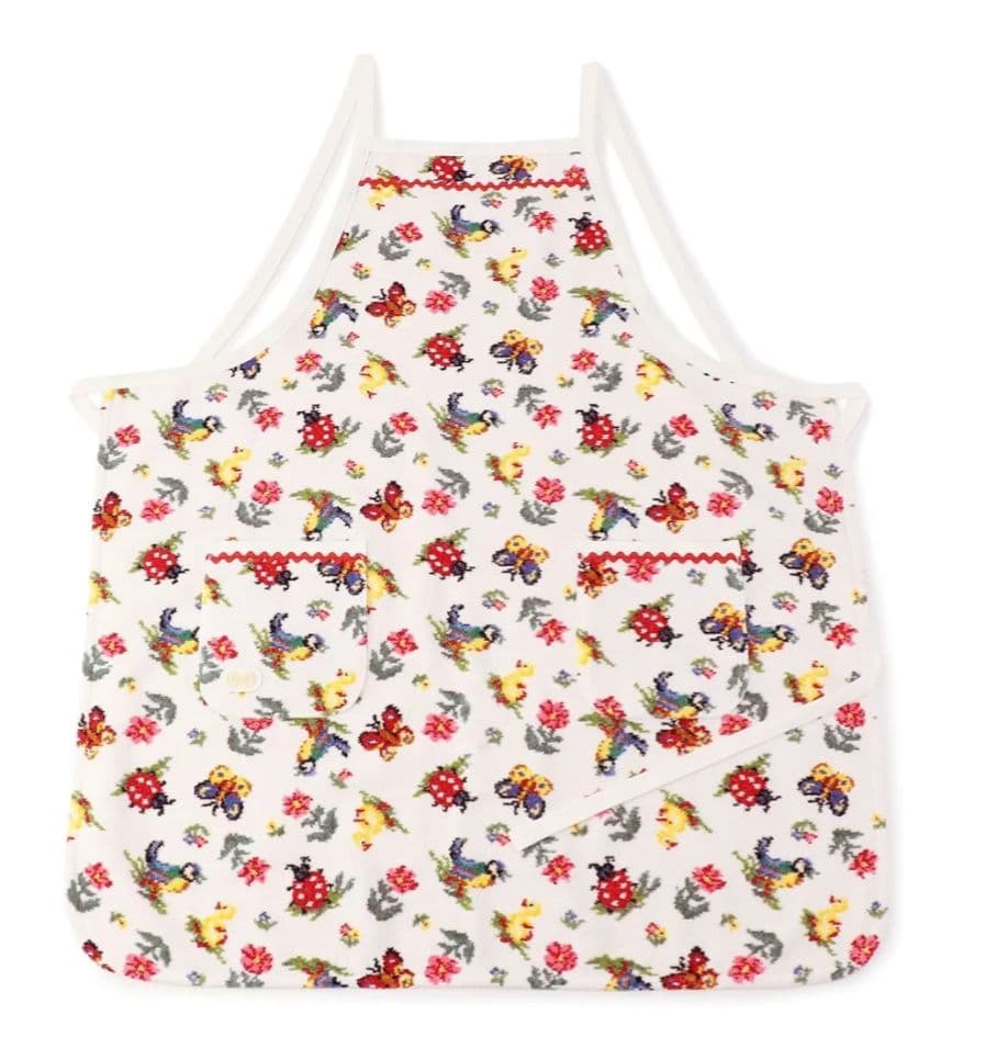 フェイラー【ハイジ 白】エプロン 新品 FEILER