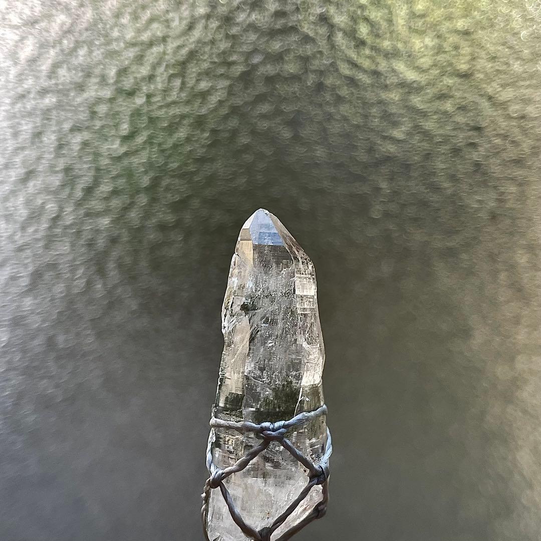 ヒマラヤ水晶 ガネッシュヒマール ＊ マクラメペンダント ネックレス 13