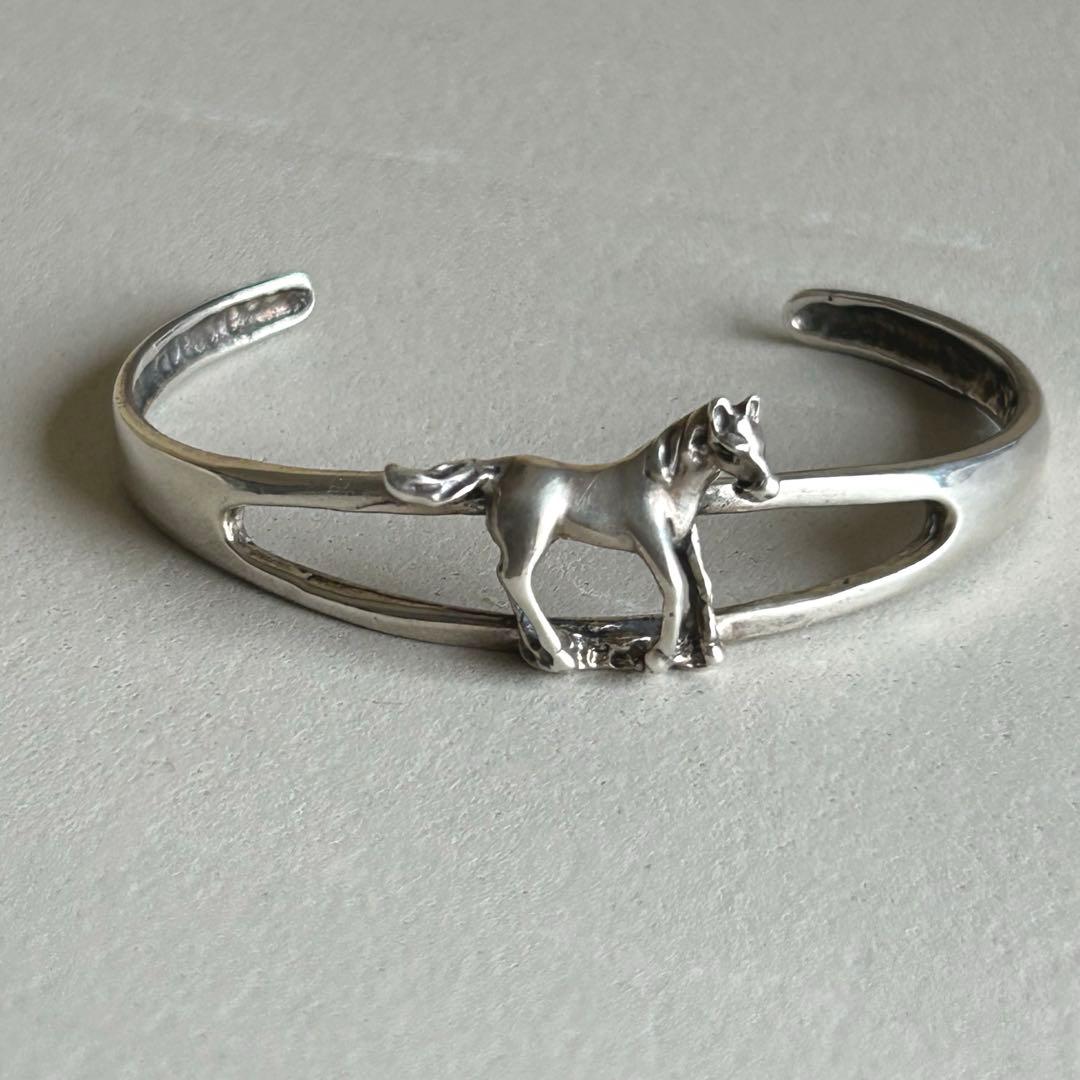アクセサリー vintage Silver Horse Cuff Bracelet