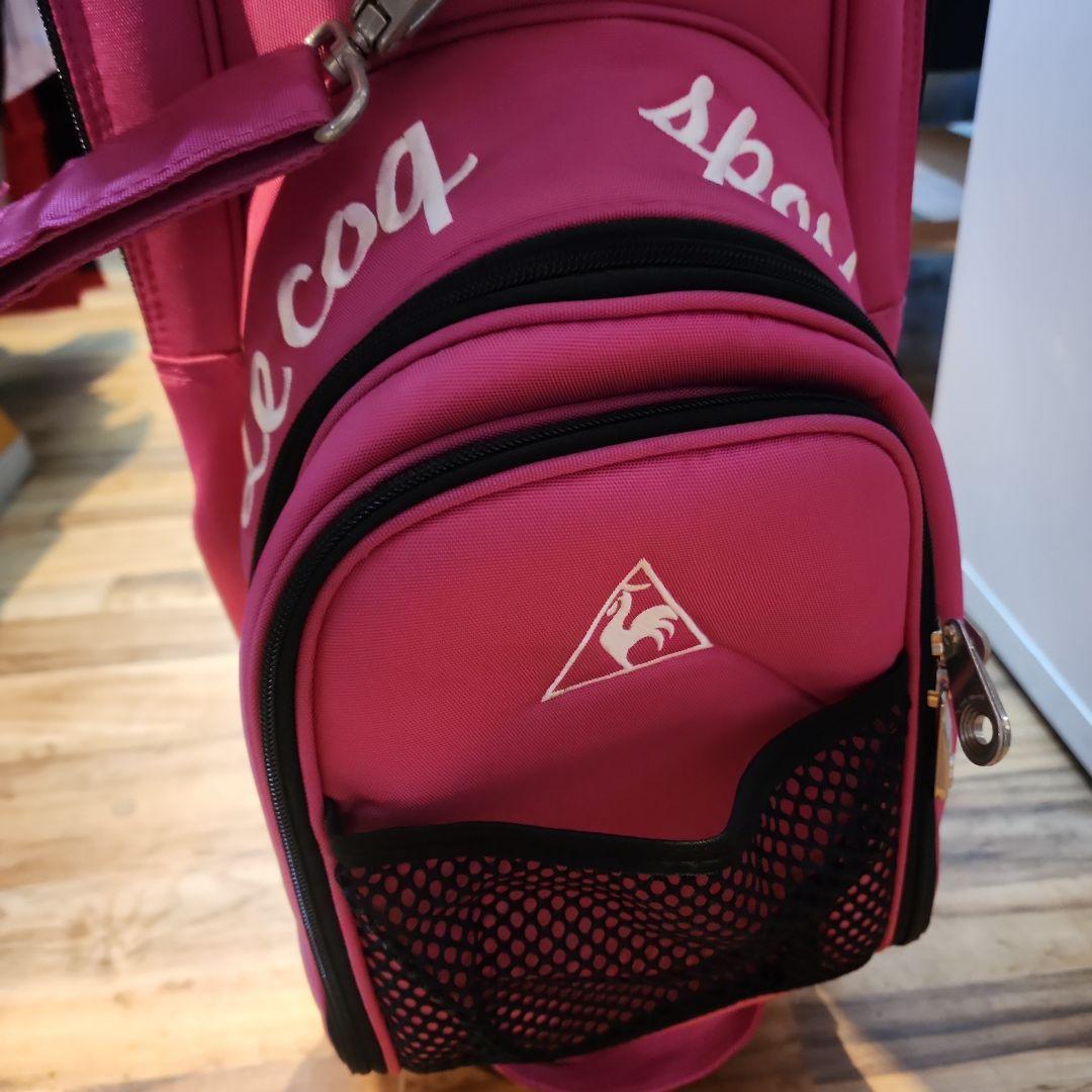Le Coq Sportif ピンクキャディバッグ