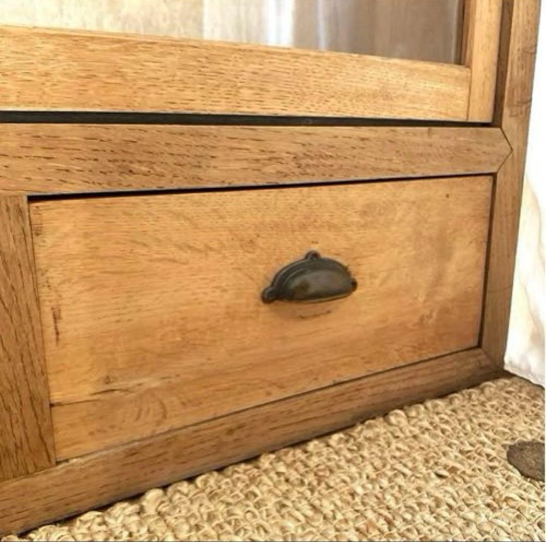 水屋箪笥　キッチン収納　食器棚　 収納棚　店舗什器　古家具　水屋家具　引き出し