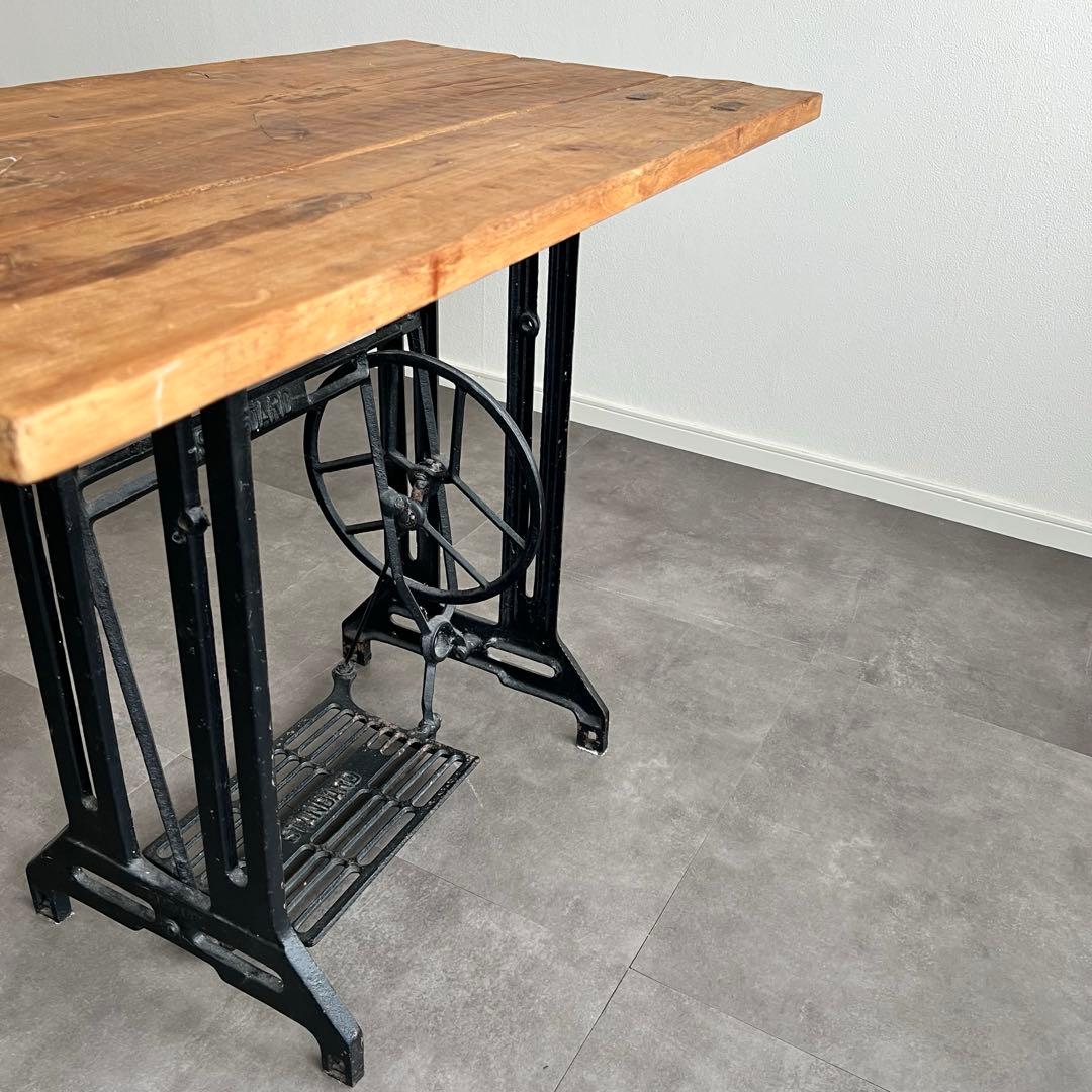 ジャーナルスタンダード【天然木】ヴィンテージスタイル木製テーブル