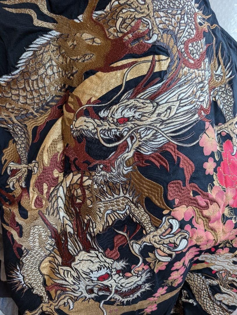 3種類 定価約六万 スカジャン Tシャツ 刺繍 ドラゴン 龍 古都古都 絡繰魂