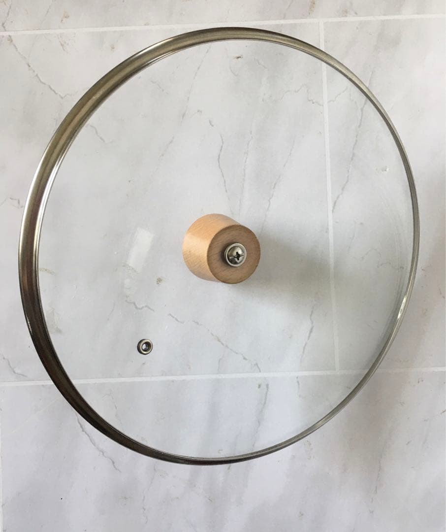 鍋蓋ユニバーサル蓋　直径26cm 木製ハンドル